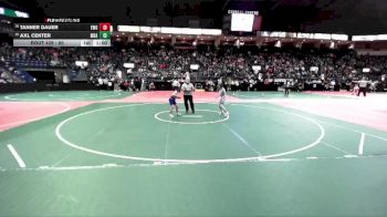 85 lbs Cons. Round 2 - Tanner Dauer, EWO3 vs Axl Center, MDA3