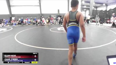 135 lbs Quarterfinal - Elijah Hicks, Peninsula Wrestling Club vs Chase O`Brien, Fitness Quest Wrestling Club