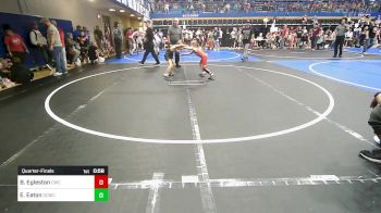 49 lbs Quarterfinal - Bentlee Egleston, Claremore Wrestling Club vs Emerson Eaton, Dark Cloud Wrestling Club