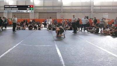 105 lbs Semis & 1st Wrestleback (8 Team) - Kamden DeShon, Neighborhood Wrestling vs Coda Clifford, Ohio Gold