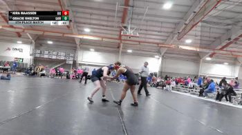 190 lbs 5th Place Match - Gracie Shelton, Garrett vs Kira Maassen, Elyria High School