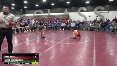 85 lbs Quarterfinals (8 Team) - Gabe Ryzyi, Dundee Wrestling (MI) vs Chase Karenbauer, Minions Black (GA)