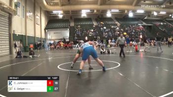 285 lbs Prelims - Caden Johnson, Kearney High School JV vs Ethan Geiger, Kearney Catholic