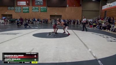 149 lbs Champ. Round 1 - Brandon Bollinger, Victor Valley College vs Joseph Insalaco, Sierra College