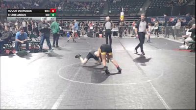 95 lbs Round Of 32 - Rocco DeAngelis, Wrecking Crew Wrestling Academy vs Chase Angus, High Pace Wrestling Club