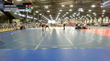 285 lbs Rr Rnd 1 - Griffin Osburn, Indiana Outlaws Gray vs Aaron Cervantes, Diesel Wrestling Academy