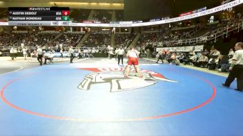 II-285 lbs Cons. Round 2 - Nathan Rondeau, Ausable Valley vs Austin Debolt, Newark Valley