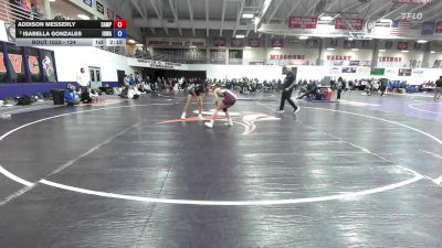 124 lbs Cons. Round 5 - Addison Messerly, Campbellsville University vs Isabella Gonzales, Iowa