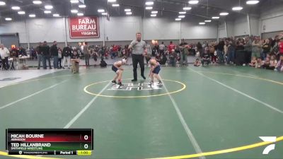 56 lbs Cons. Round 2 - Ted Hillanbrand, Smithfield Wrestling vs Micah Bourne, Abingdon