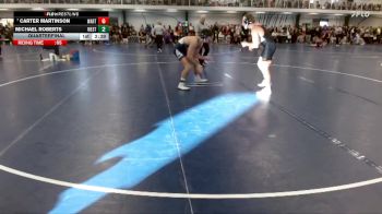 Elite 165 lbs Quarterfinal - Carter Martinson, Wartburg vs Michael Roberts, Westminster