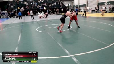 285 lbs Cons. Round 3 - Jett Swain, Northwest College vs Tommy Tatham, Western Colorado University