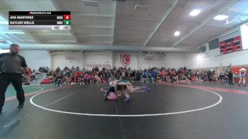 115 lbs Cons. Round 2 - Saylor Wells, Green River vs Ava Martinez, North Fork
