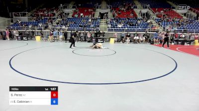 110 lbs Cons 32 #2 - Sarah Perez, AZ vs Emma-Grace Cabinian, HI