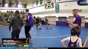 66-72 lbs Round 4 - Grayson Lehman, Round Mountain Dragons vs Jake Leighton, Spanish Springs Wrestling Club