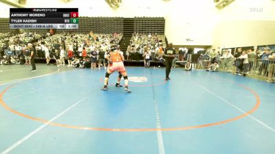 149-A lbs Quarterfinal - Anthony Moreno, Unattached vs Tyler Kadish, New York University