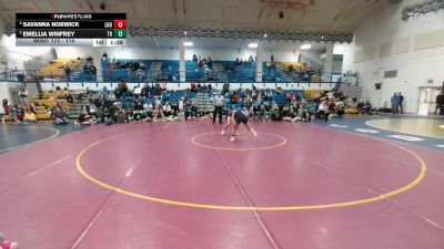 115 lbs 1st Place Match - Emellia Winfrey, Tongue River vs Savanna Norwick, Laurel