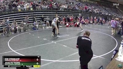 113 lbs Semis & 1st Wrestleback (8 Team) - Jocelyn Thoms, South Dakota Lightning vs Zoe Steinkamp, Minnesota Storm Red