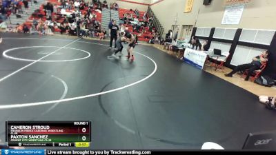 120 lbs Round 1 - Cameron Stroud, Franklin Pierce Cardinal Wrestling Club vs Paxton Sanchez, Cement City Wrestling Club