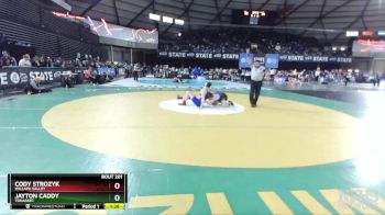 1B/2B 190 Quarterfinal - Jayton Caddy, Tonasket vs Cody Strozyk, Willapa Valley