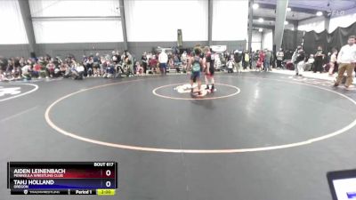 98 lbs Round 2 - Aiden Leinenbach, Peninsula Wrestling Club vs Tahj Holland, Oregon