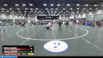 120 lbs Cons. Round 2 - Brock Slimmer, Kansas City Training Center vs Ronald Kromer, Seasons Freestyle Club