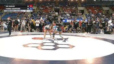 135 lbs Cons. Sub-semis - Nia Hagler, Utah vs Iyanna Crawford, North Carolina