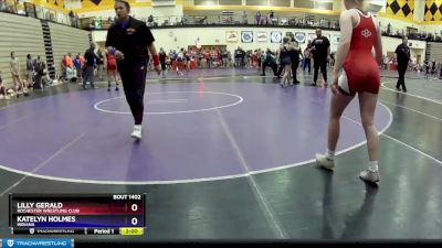 100-106 lbs Quarterfinal - Lilly Gerald, Rochester Wrestling Club vs Katelyn Holmes, Indiana