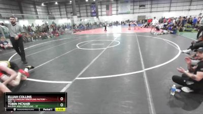 138 lbs Semis (4 Team) - Tobin McNair, RALEIGH AREA WRESTLING vs Elijah Collins, NORTH CAROLINA WRESTLING FACTORY - RED