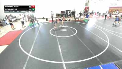 190 lbs Round 2 - Fernanda Solis, Pounders WC vs Jazmin Taylor, Gahr High School