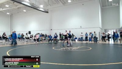 150 lbs Cons. Round 3 - Javaryie Reed, Tupelo High School vs Logan Daugherty, Vancleave High School