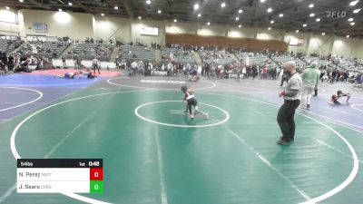 54 lbs Semifinal - Noah Perez, MatTime vs Jaidyn Sears, Carson Bulldog WC