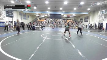 105 lbs Cons. Round 7 - Juliana Reyes, Cabrillo/Long Beach vs Lisa Diaz, JW North