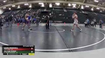 160 lbs Finals (2 Team) - Gavin IronShell, Team Zapas vs Peyton Evans, G.I. Grapplers Black