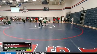 100 lbs Round 2 - Hayley England, Catoosa vs Savannah Galindo, College Park (Girls)