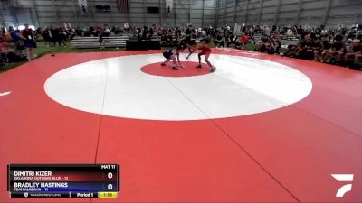 126 lbs Round 3 (8 Team) - Dimitri Kizer, Oklahoma Outlaws Blue vs Bradley Hastings, Team Alabama