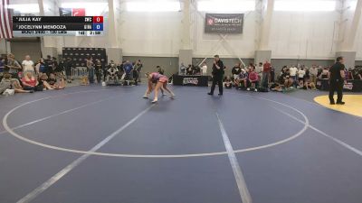 130 lbs 1st Place Match - Julia Kay, Stoic Wrestling Club vs Jocelynn Mendoza, Gilroy Hawks