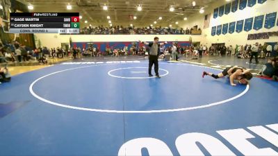 138 lbs Cons. Round 4 - Gage Martin, Sandpoint vs Cayden Knight, Timberlake