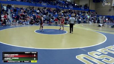 100lbs Cons. Round 5 - Onica Sanchez, Granger (Girls) vs Aubrey Morris, Camas (Girls)