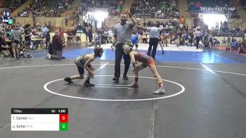 73 lbs Consolation - Tye Daniel, Social Circle USA Takedown vs James Soha, St. Pius Wrestling Club