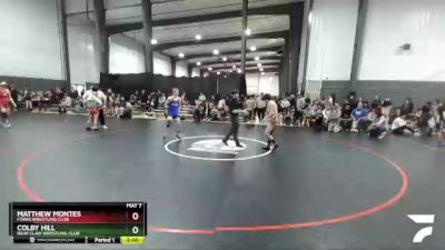 106-113 lbs Semifinal - Colby Hill, Bear Claw Wrestling Club vs Matthew Montes, Forks Wrestling Club