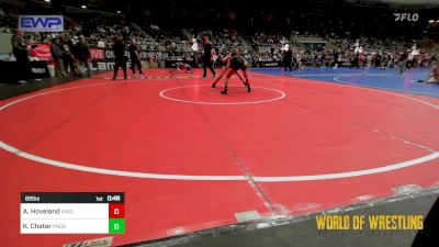 98 lbs Consi Of 8 #2 - Aubrey Hoveland, Immortal Athletics WC vs Kelsie Chater, Pounders WC