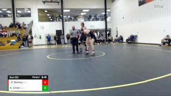 197 lbs Cons. Round 2 - Parker Bentley, West Liberty vs Keaton Grider, West Liberty