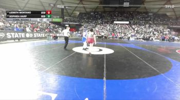 Girls 2A 155 lbs Cons. Round 2 - Sophiea Harp, Bremerton (Girls) vs Lizbeth Montano, Grandview (Girls)
