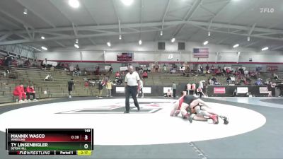 149 lbs Cons. Round 4 - Mannix Wasco, Wheeling vs Ty Linsenbigler, Seton Hill