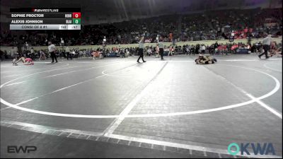 115 lbs Consi Of 8 #1 - Sophie Proctor, Henryetta Knights Wrestling Club vs Alexis Johnson, Blaine County Grapplers
