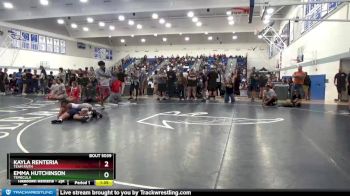 106 lbs Quarterfinal - Kayla Renteria, Team Faith vs Emma Hutchinson, Temecula
