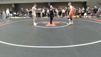 215 lbs Champ. Rd Of 32 - Brendan Hughes, Mt. Spokane Wrestling Club vs Justice Edmiston, West Albany Mat Club