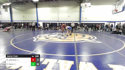 174 lbs Quarterfinal - Roel Johnson, Rhode Island College vs Kyle Gora, New England College