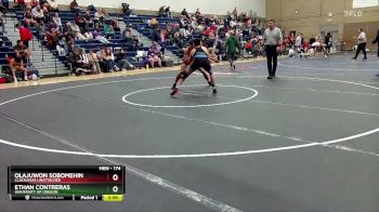 174 lbs Quarterfinal - Olajuwon Sobomehin, Clackamas Unattached vs Ethan Contreras, University Of Oregon
