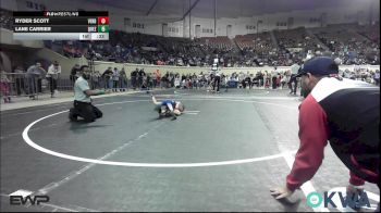 37 lbs 3rd Place - Ryder Scott, Verdigris Youth Wrestling vs Lane Carrier, Quezada Wrestling Academy